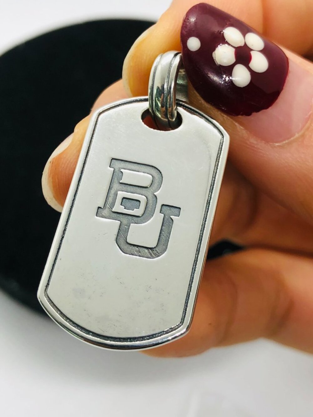 James Avery Baylor University Classic Tag Pendant